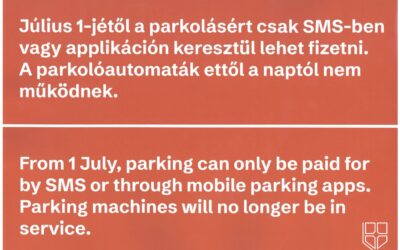 Tájékoztató a parkolóautomatás jegyvásárlásról 2026. június 1-től